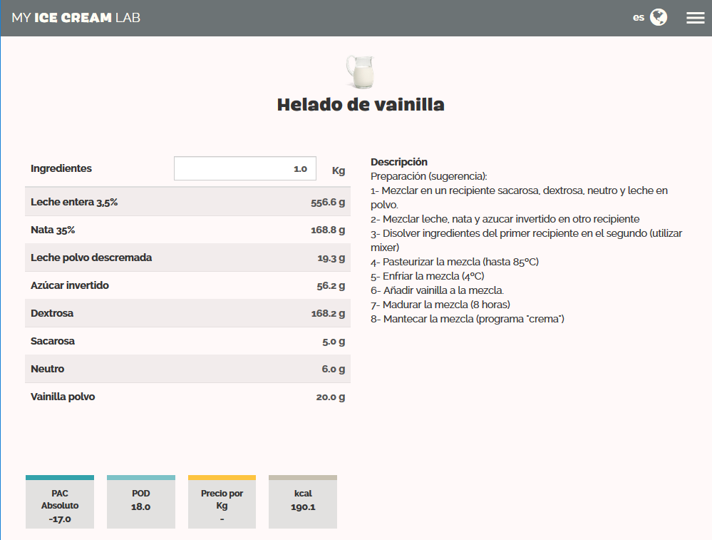 Receta de helado de vainilla Receta de helado de vainilla